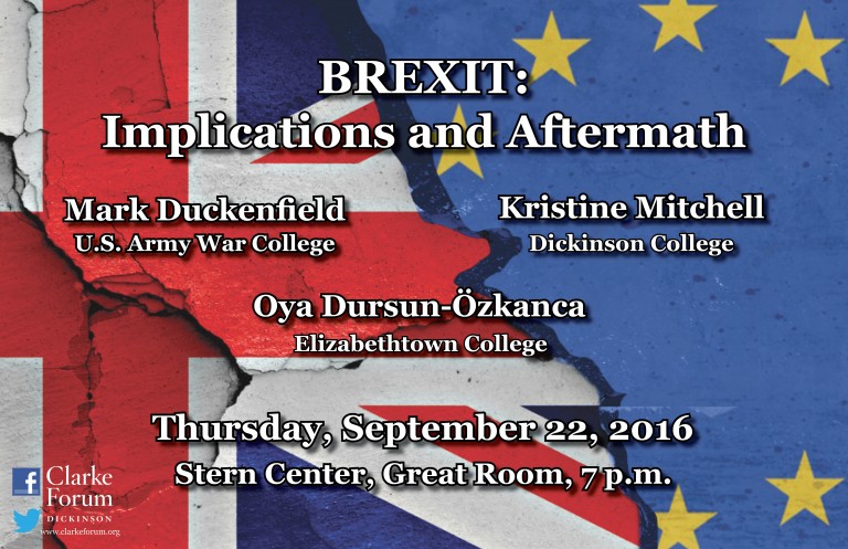BREXIT: Implications and Aftermath – Panel Discussion | Clarke Forum ...